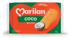 Biscoito Coco 350g un - Marilan