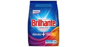 Sabão em Pó 1,6 Kg un - Brilhante Limpeza total