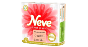 Papel Higiênico folha dupla 20m c/04 un - Neve