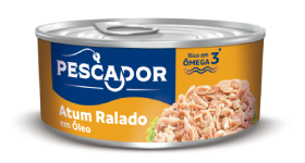Atum ralado em Óleo 120g un - Pescador